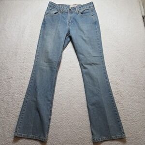 Levi Strauss Women's Blue Jeans Stretch Low Rise Boot Cut Size 8 Misses Long